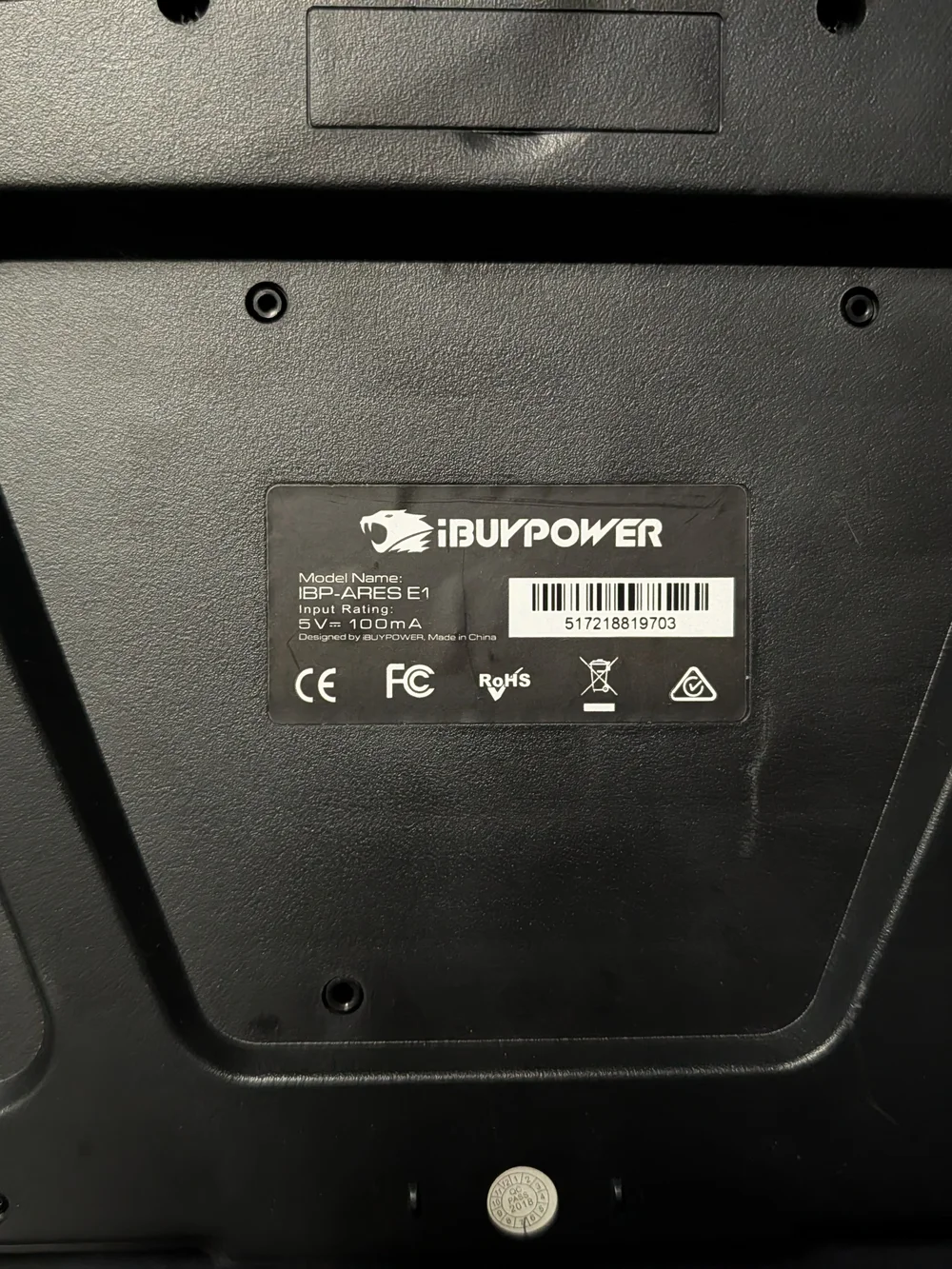 iBUYPOWER IBP-ARES E1 Wired Gaming Keyboard TESTED Working